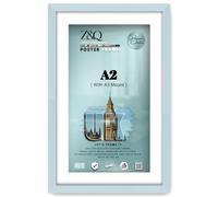 Z&Q A2 Frame With A3 Mount Oak Picture Frame Best To Display Arts Prints Paintings Canvas Wall Hanging Photo Frames Vertical or Horizontal With 42x59.4 cm Frame (Oak)