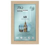 Z&Q - Premium Eton Wood A5 (14.80 x 21.00 CM) Wall Gallery Frame | Ideal Wall Decor for Livingroom 8 x 5.5 Inch Frame for Art and Home Décor [ Oak ]
