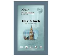 Z&Q - Rectangle Classic Black MDF Wood Finish 10 x 8 Inch Frame for Posters | Eton Wood (25.40 x 20.32 CM) For Art Gallery, Home Décor [ Dark Grey ]