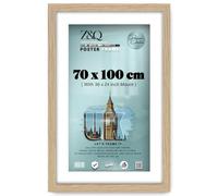 Z&Q - Rectangle MDF (70 x 100 cm) Picture Frame with 91.44 x 60.96 cm White Mount For Wall Décor 40 x 28 Inch Frame with Wood Finish for Home Decor [ Oak ]