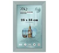 Z&Q - Strong MDF Wood (25 x 35 CM) Poster/Picture Frame | Home Décor 14 x 10 Inch Wall Gallery and Art [ Silver ]