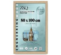 Z&Q Timeless Elegance Rectangle 40 X 32 Inch Poster Picture With Solid Engineered Wood Finish And Sturdy Hanging Hooks Wall Art Oak For Living Room Bedroom Study And Entryway Decor