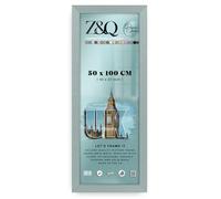 Z&Q | Vintage MDF Poster Frame (50 x 100 CM) Premium Wooden Texture, Classic Wall Display 40 x 20 Artistic Frame for Prints, 500 x 1000 mm [ Silver ]