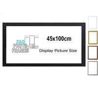 Z&Q Wall Poster Frame Large Poster Sized Frame Wall Mount for Pictures Photos Paintings with Plexiglass Front Vertical Horizontal both Ways Hanging (45x100cm, Black)