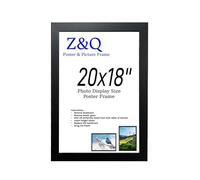 Z&Q Wall Poster Frames 20x18'' Gallery Picture Photo Frames Solid MDF Wood Heavy Duty Shatter-Resistant Aclyric Living Room Bedroom Décor