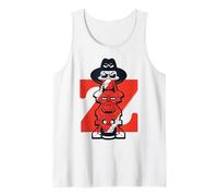 Z Retro Video Game Brad Allen & Commander Zod Heads Tank Top