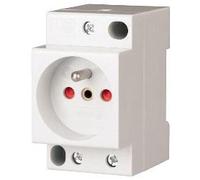 Z-SD230 SCHUKO SOCKET 16A 1P+N 2.5M 250V AC TO RAIL TH35 266875