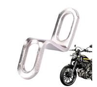 Z Shape Bracket - Silencer Exhaust Bracket, Z Support Stand Joint For Motorbike Silencer Exhaust Pipes, Stainless Steel Silver Tone Mounting, Motorcycle Support Accessory For Stability And In