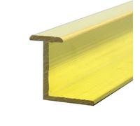 Z-Shaped Brass Door Threshold Cap Dubbelsidig, Metal Floor Transition Strip Trim for Interior Doorways, Tile to Planks/Vinyl Door Sill Protector(H 18mm(3/4in))