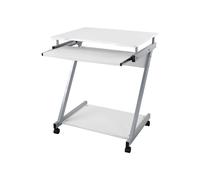 Z-Shaped Computer Desk, White