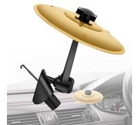 Z-stralink Car Drum Cymbal Air Vent, Mini Cymbal Set for Car Dash, Suitable for Most Vehicles, Drummer Music Lovers Gifts (Gold)