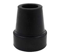 Z-Tec Folding Walking Cane Rubber Ferrules 20mm Black (4)