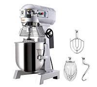 Z ZELUS Commercial Dough Mixer 1100W 30L Food Cake Bread Hook Beater Whip Commercial Planetary Mixer Stand 3 Speed 3 in 1 Electric Food Mixer with Spiral Dough Hook¡