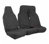 Z Zenic Waterproof Heavy Duty Ford Transit MK6-MK8 Seat Covers 2006-2013 | Oxford Fabric Van Seat Protector | Front Driver & Double Passenger Seats, Black