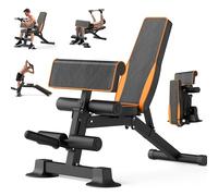 Z ZHICHI Adjustable Weight Bench multi-function Workout Bench for Home Gym,Foldable Incline Decline Benches for Full Body Workout 660LBS