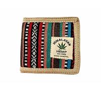 Z ZILLION Craft Natural Hemp and Gheri Made Bi-Fold Slim Wallet. Thin and Stylish Sweat Resistance. Multiple Card Slots Pockets, Unique Hand Made Craftmanship., Multi, Unique,Vintage