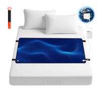 Z ZONAMA Grounding Mat for Bed,Energy Mat Grounding Pad for Sleeping, Relieve Stress,Improves Sleep,Anti-Static Mat,Anti-Slip Ground Mattress with 15 Feet Cord and Test Pen(Twin Size: 39.37"x26.77")