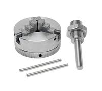 Z011 3-Jaw Lathe Chuck, Mini Lathe Chuck with Connecting Rod and Short Sticks, Self Centering Wood Turning Chucks, Power Lathes Accessory