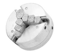 Z011 Zinc Alloy 3-Jaw Micro Lathe Chuck with Two Locking Rods for Mini Metal Lathe, Outer Diameter 12-65mm Inner Diameter 1.8-56mm