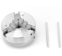Z011 Zinc y 3 Jaw Chuck Clamp, Lathe Chuck Accessory for Metal Lathe, 1 Thread with L Clam Range 2 45mm, Tool Part. Optimized for Woodturning, Spindle Crafting and Professional Workshop Lathe Opera...