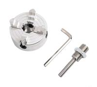 Z011A Four-Jaw Chuck for Mini Lathe with Independent Jaw Adjustment High Accuracy Centering and Compatibility For Metal Wood Plastic Materials (A)
