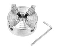 Z011A Lathe Chuck Zinc Alloy 4-Jaw Chuck Clamp Accessory Self-Centering Drill Chuck Lathe Machine Parts with Hex Key