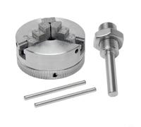 Z011A Zinc Alloy Four Jaw Chuck for Lathe, 4 Independently Adjustable Jaws, Inner Diameter 1.8-56mm, Outer Diameter 12-65mm, with X1 Thread for Metal Wood Processing (B)