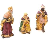 Z1 3 Wise Men of Christmas Day. Wizards. 12 cm Nativity Scene Set, Figurines, Animals, Birth of Jesus. 3 Kings. Nativity Offices, God