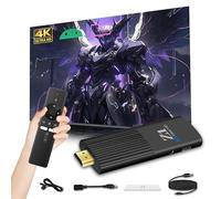 Z1 Android 10.0 TV Stick 2025, 4K HD Smart Dongle for TV, H313 Quad-core, 2.4GHz+5GHz Dual WiFi, Bluetooth Voice Remote Control, Compact & Powerful, Internet Channel Device for Home/Travel
