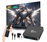 Z1 Pro Android TV Box 2025, 4K Ultra HD Smart Box for TV, Android 10 Internet Channel Box TV Device, H313 Quad-core, 2.4GHz+5GHz Dual WiFi, USB 2.0, Bluetooth Voice Remote Control, Compact & Powerful
