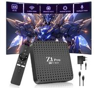Z1 Pro Android TV Box Android Q (10.0),2.4GHz+5GHz WiFi & RJ45 Interface adaptive,Android Box Support 4K HDR,Streaming Devices for TV,Dual USB 2.0 Ports,Smart Voice Remote,Multi-screen interaction