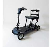 Z1 Scooter Lightweight Folding Mobility Scooter with Removable Lithium Battery, Compact Travel Scooter with Electromagnetic Brakes & Solid 8 Inch Wheels, Portable Mobility Aid for Adults (Navy Blue)
