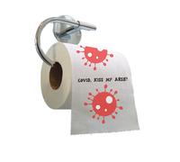 Z12 Covid Kiss My Arse Toilet Paper - Funny Printed Loo Roll - Novelty Gift for Bathrooms and Washrooms