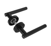 Z14 T-Bar Lever Rose Door Handle, Matt Black - Handlestore