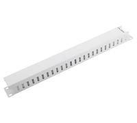 LANBERG Metallic Cable Organizer 1U Type A Rack 19 Grey