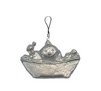 Z24 Baby in the bath English Pewter Emblem Mobile Phone Charm, 4cm Cord, Gift Packed