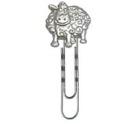 Z43 Cute Sheep Lamb fine English Pewter on a Slide Clip Bookmark Holder Book Pages