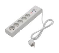 Z5/15/SZ Power Strip: Fusing Sockets: 5 250VAC 10A Color: Gray ARMAC