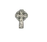 Z59 Celtic Cross English Pewter on a Adjustable Ring Jewellery Gift Handmade
