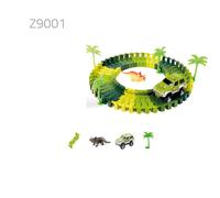 (Z9001) Dinosaur World Flexible Racing Car Track Toys Construction Play Game Educational Set Toy for Kids Gift