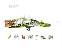 (Z9004) Dinosaur World Flexible Racing Car Track Toys Construction Play Game Educational Set Toy for Kids Gift