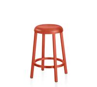 ZA Counter Stool coral orange Emeco - ZA24PCCO
