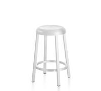ZA Counter Stool white - grey Emeco - ZA24PCWG
