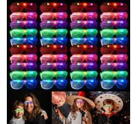 Zaaaslsm 40 Pack LED Glasses,Glow glasses,Light up glasses,Glow in the dark glasses,Party glasses Rave neon Flashing Party For Birthday Mardi Gras New Year's Eve Party Decoration,For Kids/Adults