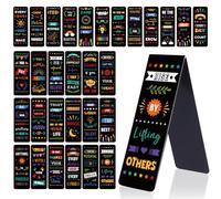 Zaamwoyy 30 pcs Inspirational Bookmarks,Motivational Quotes Bookmarks Clips, Magnetic Bookmarks for Kids, Inspiring Theme Magnetic Page Markers, Encouraging Gifts Book Markers Positive Page Markers