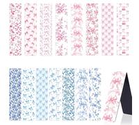 Zaamwoyy Magnetic Bookmarks for Women - Cute Blue Pink Bow Design, 30 Pcs Book Markers for Reading Lovers, Strong Magnetic Bookmark Clips for Office School Gift