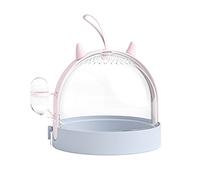 ZAANU Hamster Sand Bath Container, Hamster Sand Bath Box, Transparent Big Space, Avoid Kicking Sand Out, Easy to Clean, for Dwarf Hamster, Syrian Hamster /32 (Color : Blue-A)