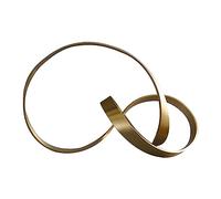 ZAANU Metal Gold Twist Ornament Handcraft Figurines Housewarming Gift Centerpiece Unqiue Hollow Out for Hotel Bookshelf Bedroom Office Decoration, L/1376 (Size : Large)