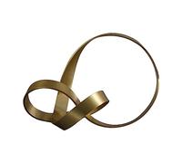 ZAANU Metal Gold Twist Ornament Handcraft Figurines Housewarming Gift Centerpiece Unqiue Hollow Out for Hotel Bookshelf Bedroom Office Decoration, L/1376 (Size : Small)