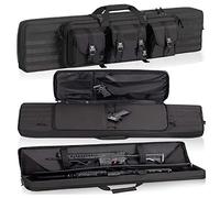 ZAANU Rifle Cases Double Gun Bag Tactical Soft Rifle Case with Adjustable Shoulder Strap, Gun Bags for Rifles and Pistol, Gun Carrying Case, Gun Backpack